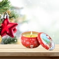 thumbnail image 2 of Clearance! Christmas Atmosphere Scented Candles Santa Tinplate Box Scented Soy Candles, 2 of 4