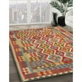 thumbnail image 3 of Ahgly Company Machine Washable Indoor Round Contemporary Metallic Gold Area Rugs, 4' Round, 3 of 7
