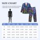 thumbnail image 4 of Fotbe Cosmic Purple Irises Pijama de Hombre con Estampado de Manga Larga, Conjunto de 2 Piezas, Ropa de Dormir Suave y Cómoda con Bolsillos-Medium, 4 of 7