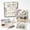 Mackinac Island Lilac Street, variant on DIY Sea Glass Art Kit, Charleston Rainbow Row Acrylic Craft Kit for Adults | 4.72*4.72in Mosaic Kits for Adults, 6 Coastal Town Designs, Wooden Easel & Guide Included, Keepsake Gift