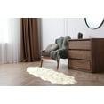 thumbnail image 4 of Natural Milan Sheepskin Double Rug | Ivory | 2'x6', 4 of 7
