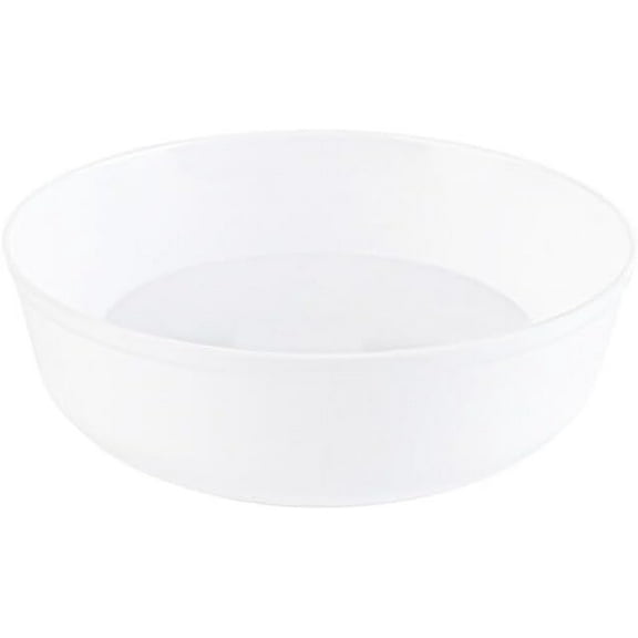 EcoQuality 6 oz White Plastic Bowls - Disposable Plastic Dessert Bowls, Ice Cream Bowl, Sundae Bowl, Heavy Duty Plastic Soup Bowls for Baby Showers, Weddings, Birthday Party, Receptions (20)