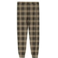 thumbnail image 5 of Ashirexll Winter Pajamas for Men, Mens Pajama Pants, Checkered Printed Sleepwear Pants with Elastic Drawstring Waist and Bundle Leg, 5 of 5