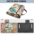 thumbnail image 5 of COEQINE Golf Cart Seat Cover Towel with Foldable Design and Carry Handle, Universal 51.2"x30.3", Comfort Quilted Polyester, 4 Front Pockets, Easy to Clean, Draongfly Boho Floral Orange, 5 of 8