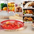 thumbnail image 6 of Tutuviw 12 Pack Plastic Fast Food Baskets Restaurant Serving Storage Basket Bin Reusable  Fry Serving Tray for Bread, Fried Chicken, Burgers, Sandwiches, Fries, Fruits, 6 of 8
