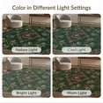 thumbnail image 7 of ODIKA 8'x10' Washable Area Rug Festive Botanical Snake Motif Border Circle Round Leaves Rings Playful for Dining Room, Large Office, Lounge, Non-Slip Chair-Friendly Mat, 7 of 7