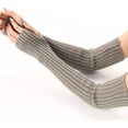 thumbnail image 4 of Kukuzhu Vintage Arm Sleeves for Women Rib Knit Arm Warmers Y2K Accessories Emo Warm Goth Fingerless Gloves, 4 of 6