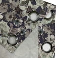 thumbnail image 4 of Ambesonne Botanical Grommet Curtain, Vintage Pattern of Lily, 50"x63", Dark Purple Eggshell Tan, 4 of 5