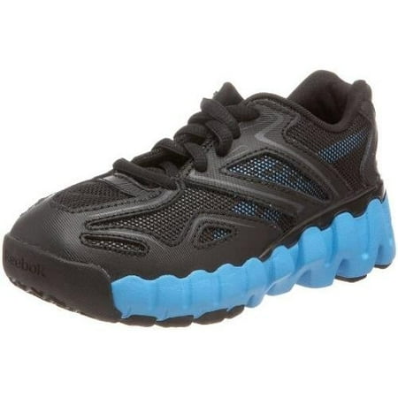 

Reebok Zig Sonic Toddler Running Shoe Black Malibu Blue Flexible Sneakers