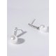 thumbnail image 5 of 1pair Luxury Cultured Pearl Silver Drop Earrings Fine Jewelry Gift For Mother's Day, 5 of 5