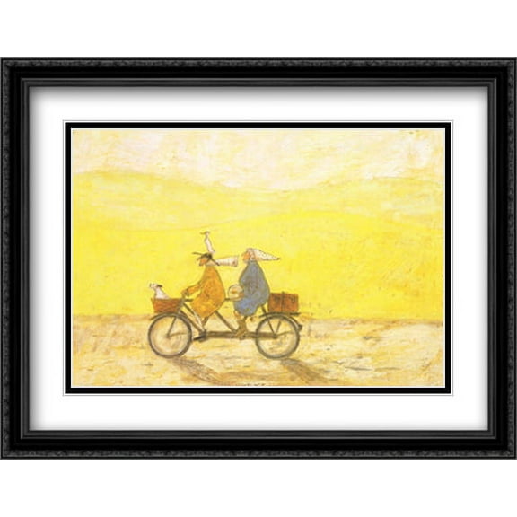Grand Day Out 2x Matted 36x28 Large Black Ornate Framed Art Print by Sam Toft