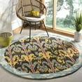 thumbnail image 2 of SAFAVIEH Ikat Asia Southwestern Wool Area Rug, Charcoal/Blue, 3' x 5', 2 of 10