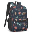 thumbnail image 2 of Pioneer Flower Floral Print Pattern 17" School Backpacks for Teens,Waterproof Oxford Fabric,S-Shape Padded Straps for School,Travel,Hiking,Camping, 2 of 5