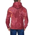thumbnail image 5 of Zip Up Hoodies for Men - Abstract White Red Gold Marble Texture Long Sleeve Comfrt Men'S Fashion Hoodies & Sweatshirts, Jackets for Men Hoodies Pullover Clothing Clothes with Pouch, 5 of 5