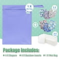 Wegreeco Washable Reusable Baby Cloth Diapers 6 Pack + 6 Bamboo Inserts
