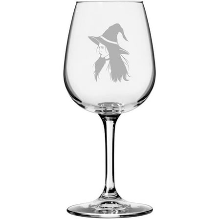 

Witch 5 Happy Halloween Etched 12.75oz All Purpose Libbey Wine Glass