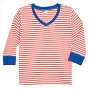 Faded Glory - Women's Plus Striped V-Neck Cotton Jersey