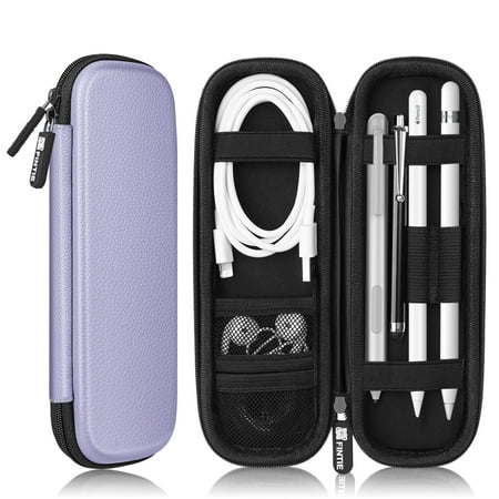 Fintie Holder Case for Apple Pencil Samsung Stylus Surface Go Pen Wacom Creative Stylus - PU Leather Protective Carrying Bag Sleeve Lilac Purple