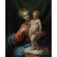 thumbnail image 3 of Lubin Baugin 12x14 Black Modern Framed Museum Art Print Titled - The Virgin and Child, 3 of 5