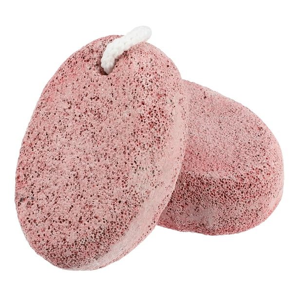 2 Piezas para el Cuidado de los Pies Unique Bargains Piedra Exfoliante Doble Cara Rosa