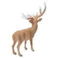 thumbnail image 3 of Animal Model Male Red Deer, Natural Solid Hand Painted Wild Deer Statue  For Christmas For Cake For Gift, 3 of 8