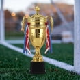 thumbnail image 5 of High Quality Children Award Prize Competition Soccer Champion with Lid Metal Model Winner Award Trophy Toy Sports Games Gold Trophy Awards Small Prize Cup STYLE B-44CM, 5 of 8