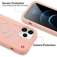 thumbnail image 4 of WANNGWE Magnetic Case Compatible with MagSafe Designed for iPhone 12 Pro Max Case , Full Body Rugged Heavy Duty [Military Grade Protection] Protective Cover for iPhone 12 Pro Max. (pink) DZ97-7092, 4 of 5
