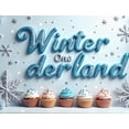 thumbnail image 4 of LUUFILx Winter Wonderland Birthday Backdrop Banner Background for Party Supplies Snowflake Decorations Photography Props Baby Showers Anniversary, 4 of 8