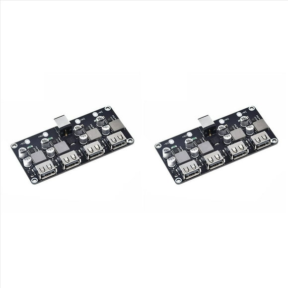2X QC3.0 QC2.0 Placa de Cargador Rápido USB Puerto 4XUSB Convertidor DC-DC DC12V-30V A DC 3-12V Módulo de Circuito de Carga