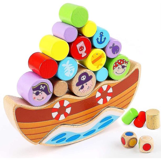Juego de concentración Ark, juego de aprendizaje, Arca de Noé, juguete de habilidad motora de madera para niños a partir de 3 años (shikai)