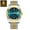 GoldBlue, variant on Luxury Sport Wrist Luminous Date Quartz Watches Male with Gift Box