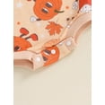 thumbnail image 6 of Caoirhny Baby Halloween Fall Romper All-over Pumpkin Maple Leaf Print Long Sleeve Round Neck Jumpsuits, 6 of 7