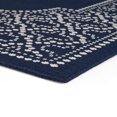 thumbnail image 7 of Modern 5'3" x 7' Area Rug, Washable Rug Vintage Floral Rug Bedroom Rug Non Slip Entryway Rug Indoor Kitchen Rug, for Bedroom LivingRoom Laundry Room Playroom, Easy to Clean, Navy, 7 of 7