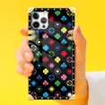 thumbnail image 5 of Yuning419 Funda Compatible Con Iphone 12 Mini Funda De Lujo Suave Tpu Y Parte Trasera De Pc Dura Para Niñas Y Mujeres Cubierta Protectora A Prueba De Golpes Colorido Amor Trébol De Cuatro Hojas, 5 of 5