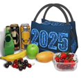 thumbnail image 3 of Yiaed 2025 Happy New Year 5 Print Lunch box lunch bag Portable Insulated Lunch Box for Women Men Cooler Tote Bag with Front Pocket for Work Picnic Travel, 3 of 6