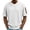 #346-White, variant on Ceisia Men's Short Sleeve Crew Neck T-Shirt Solid Color with Contrast Panels Casual Basic Pullover Top Soft Stretchy Gifts for Father