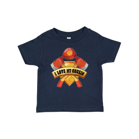 

Inktastic I Love My Cousin- Firefighter Axes Badge Helmet Gift Baby Boy or Baby Girl T-Shirt