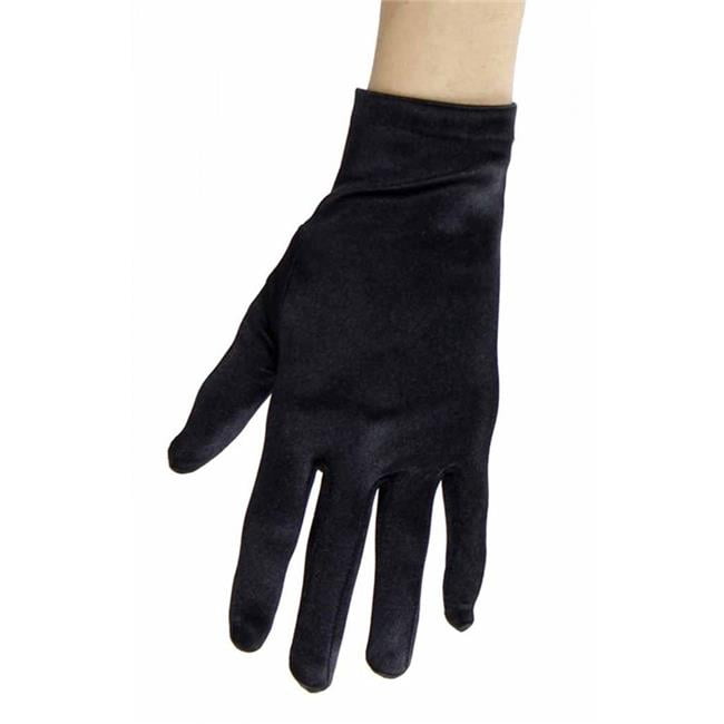 Kayso 30101BK Black Satin Wrist Length Glove