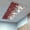 Red,Black, variant on Grey Christmas Fluorescent Light Covers, Snowman Xmas Tree Snowflake Winter Magnetic Light Covers for Ceiling Lights, Fluorescent Ceiling Shade Filters for Classroom Bedroom Office 4x2Ft x 3PCS