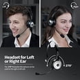 thumbnail image 5 of TECKNET Auriculares Bluetooth 5.0 con micrófono para PC, auriculares inalámbricos USB con micrófono para el trabajo, 40 horas de tiempo de trabajo AI cancelación de ruido en la oreja auriculares Bluet, 5 of 5