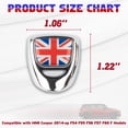 thumbnail image 4 of Xotic Tech Car Engine Start Stop Pushbutton Cover Cap Ignition Starter Trim Decal Auto Interior Accessories Compatible with Mini Cooper F54 F55 F56 F57 F60 2014-up (Red/Blue Union Jack Flag), 4 of 9
