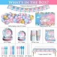 thumbnail image 2 of 327Pcs Gender Reveal Party Supplies, Baby Shower Decorations Serves 25 Guests, Boy or Girl Elephant Gender Reveal Ideas with Tableware, 120pcs Balloons, Backdrop, 2 of 7