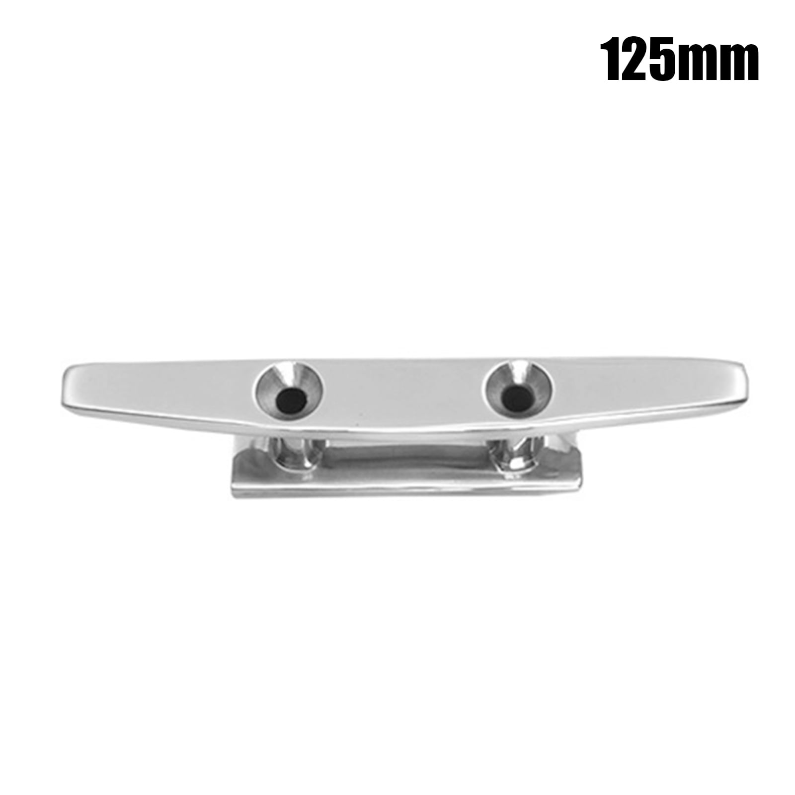 Boat Cleat Deck Cleat 100/125/150/200mm Stainless Steel 2 Holes Low Flat Cleat 