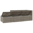 thumbnail image 5 of vidaXL 3 Piece Garden Lounge Set with Cushions Grey Poly Rattan, 5 of 5