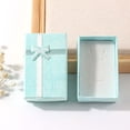 thumbnail image 2 of Jewelry VerPetridure Ring Earring Jewelry Display Mini Jewelry Gift Box Bowknot Square Case, 2 of 2