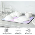thumbnail image 7 of GZHJMY Iridescent Dish Drying Mat for Kitchen Counter,Super Quick Absorbent Composite Sponge Dish Drying Pad,Heat Resistant Non-Slip Rack Tableware Mat (18x24Inch)for Dishes Coffee Machine Dish Rack, 7 of 7