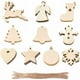 thumbnail image 1 of 100 piezas de decoración navideña, artesanías de madera, adornos navideños de madera, colgante, decoración navideña, árbol de Navidad de madera, colgante de virutas de madera, 1 of 5