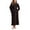 Black, variant on ameIAEA Women Robe Belted Long Fleece Barhrobe Warm Plush Long Sleeve Lounge Robe with Pockets