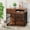Walnut, variant on 43" Dog Crate Furniture, Wooden Indoor Dog Kennel for Medium to Large Dogs