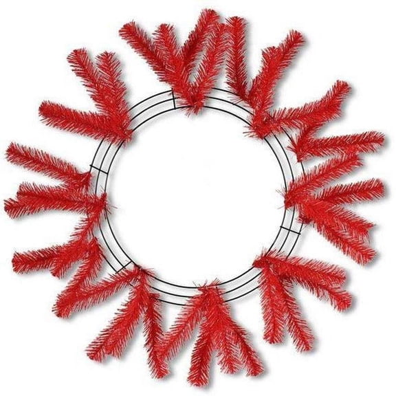 15-24" Work Wreath Form: Red